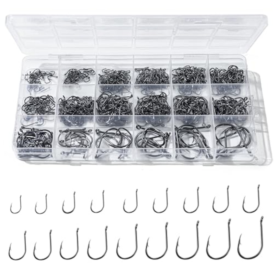 Fishing Hook Box - 300PCS Anzóis de Pesca em 18
