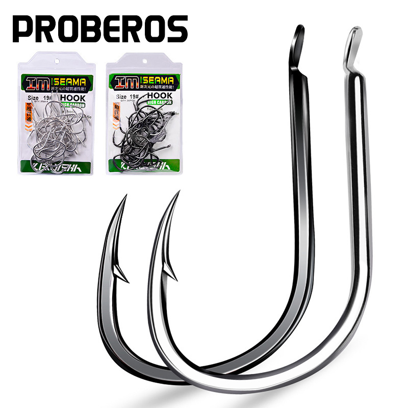Fishing Hook Offset - PROBEROS 30 unidades de anzóis farpados