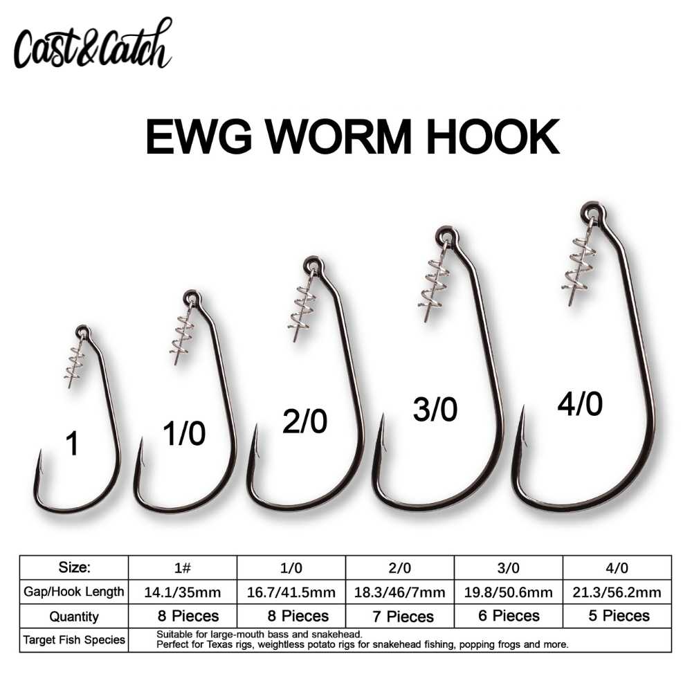 Anzol Cast&Catch SCREW-LOCK We - Fishing Hook Weedless avaliação e preço