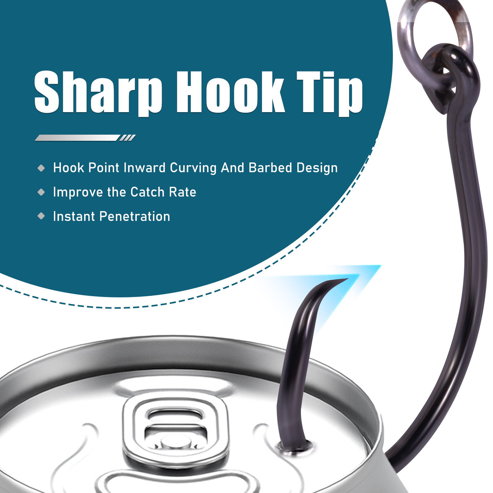 Ganchos circulares de 9 km par - Fishing Hook Circle avaliação e preço