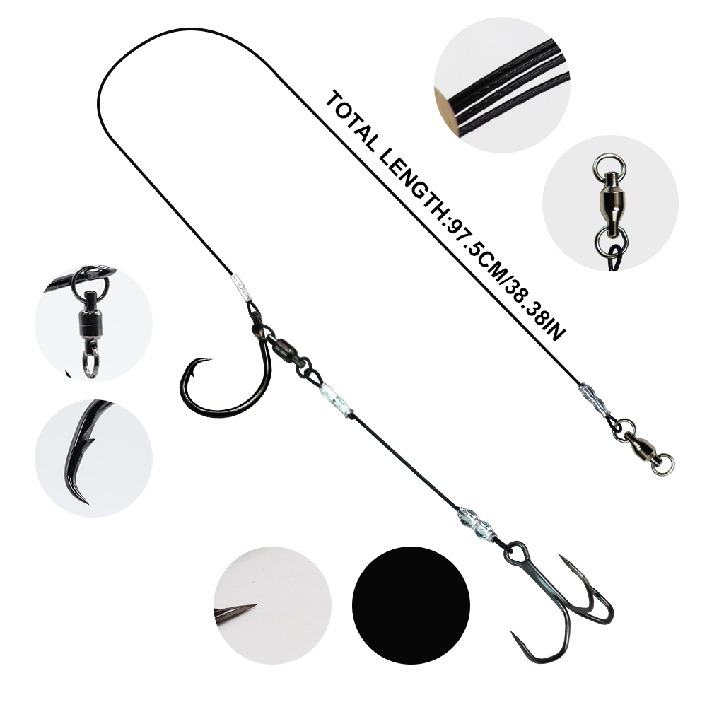 ZYZHE 1/3/5 peças de Rigs Stin - Fishing Hook Circle avaliação e preço