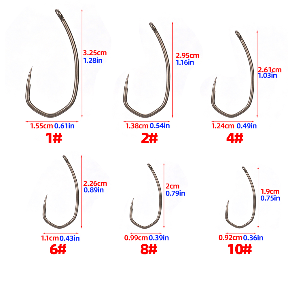 Hirisi 8042 100 Peças Anzóis d - Fishing Hook Barbless avaliação e preço