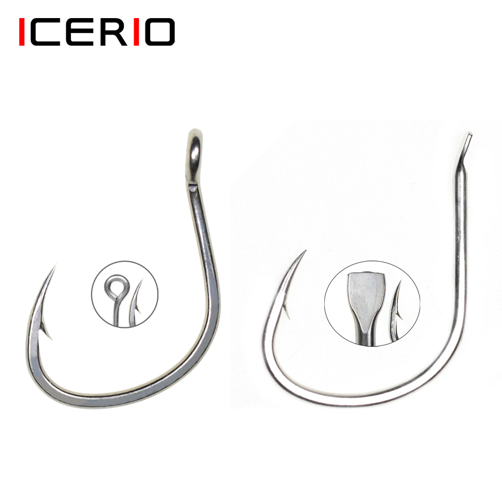 Icerio 10 pçs revestimento de  - Fishing Hook Offset avaliação e preço