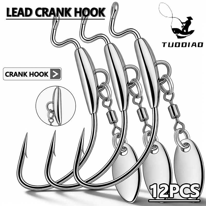 [TUODIAO] Conjunto de cabeças  - Fishing Hook Weedless avaliação e preço