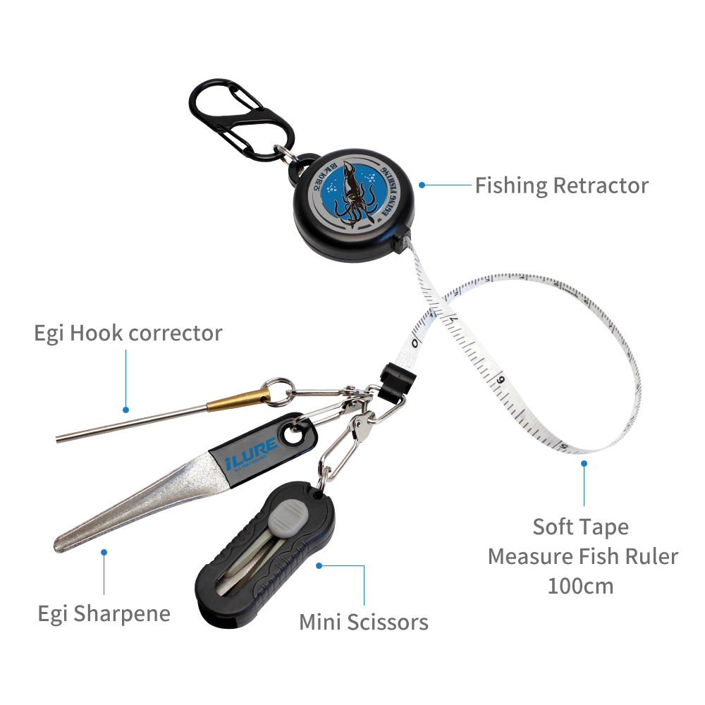 Kit de Pesca Eging 4 em 1: Ret - Fishing Hook Sharpener avaliação e preço