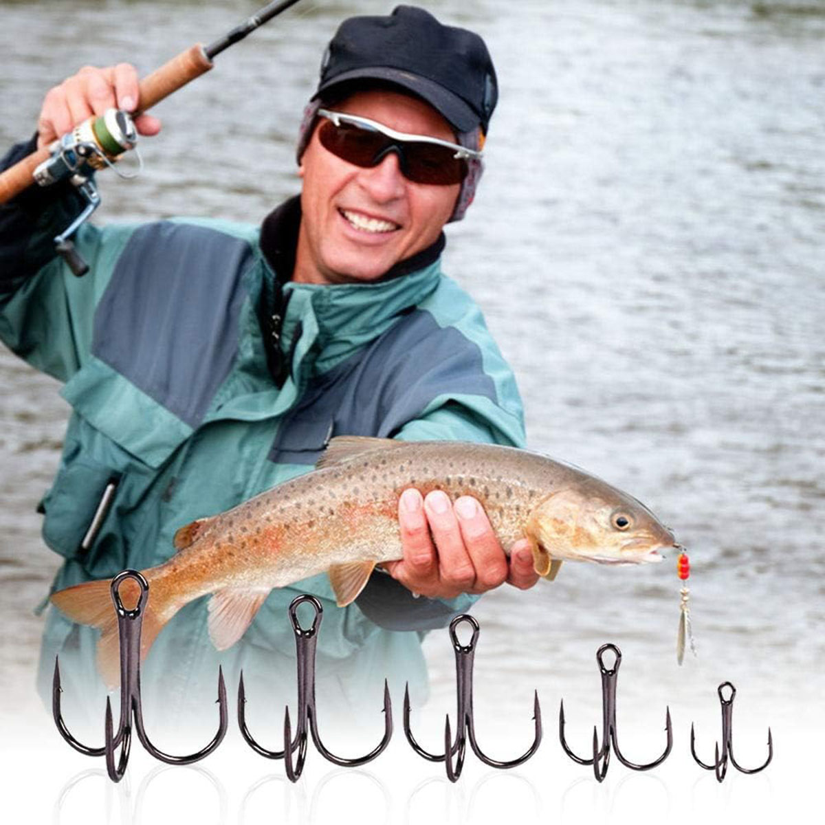 Kit de Anzóis Triplos para Pes - Fishing Hook Circle avaliação e preço