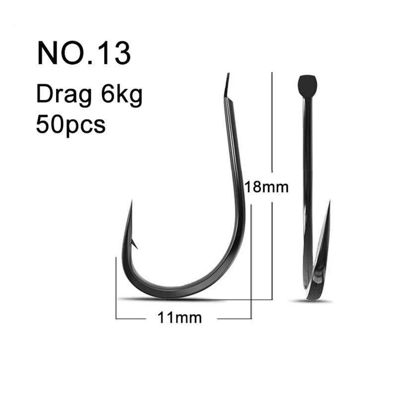 50 peças ganchos de pesca pequ - Fishing Hook Circle avaliação e preço