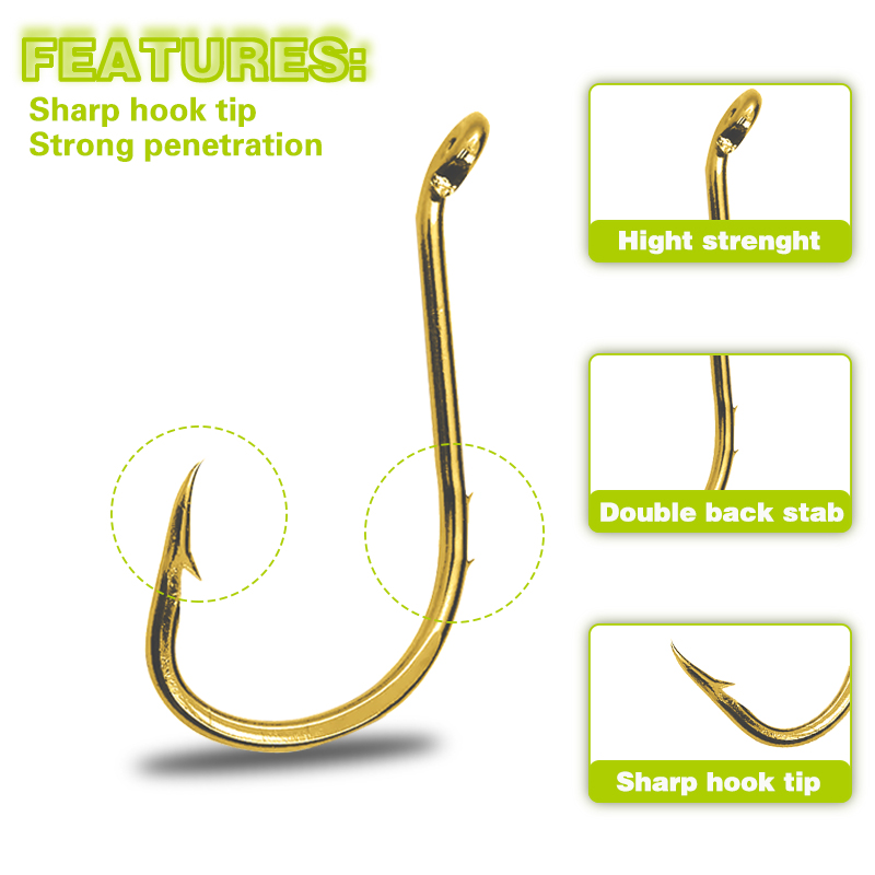 50 peças de ganchos de polvo d - Fishing Hook Circle avaliação e preço